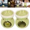 2 buc Arzător Ulei Esențial Arzător Tămâie Ceramică Decorativ Sobă Aromaterapie Cuptor Verde