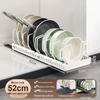 Adjustable Pull-Out Kitchen Organizer: Dish Rack, Pot & Pan Storage, Under-Cabinet & Countertop Holder