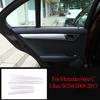 ABS Silver For Mercedes Benz C Class W204 C180 C200 2007-2013 Car Interior Decoration Trim Stickers  Car Accessories