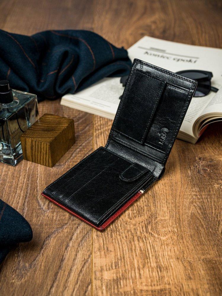 Men's Horizontal Wallet Made of Genuine Leather - Rovicky