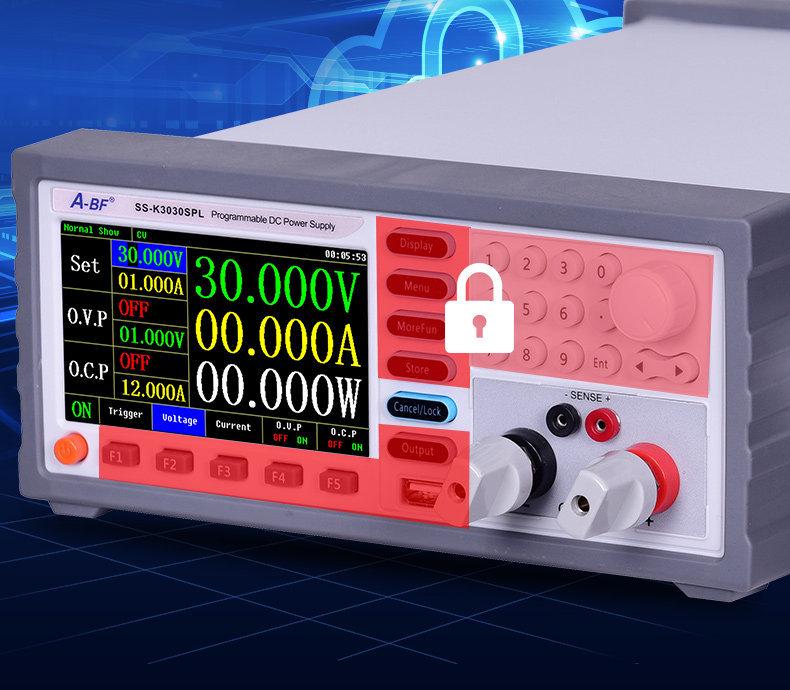 Programmable High-Precision Power Supply with Color Screen (30V/20A, 60V/10A, 15V/60A)