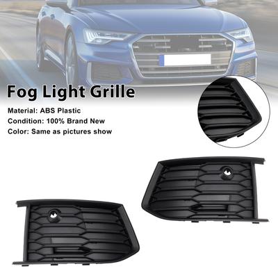 2PCS Front Fog Light Lamp Bezel Fit A6 C8 S-Line S6 2019-2023