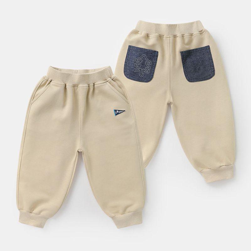 [Spring 2025 New Collection] Boys  Long Pants Spring Outdoor Children s Clothing Spring Outfit Children s Casual Long Pants U15462 Khaki 90