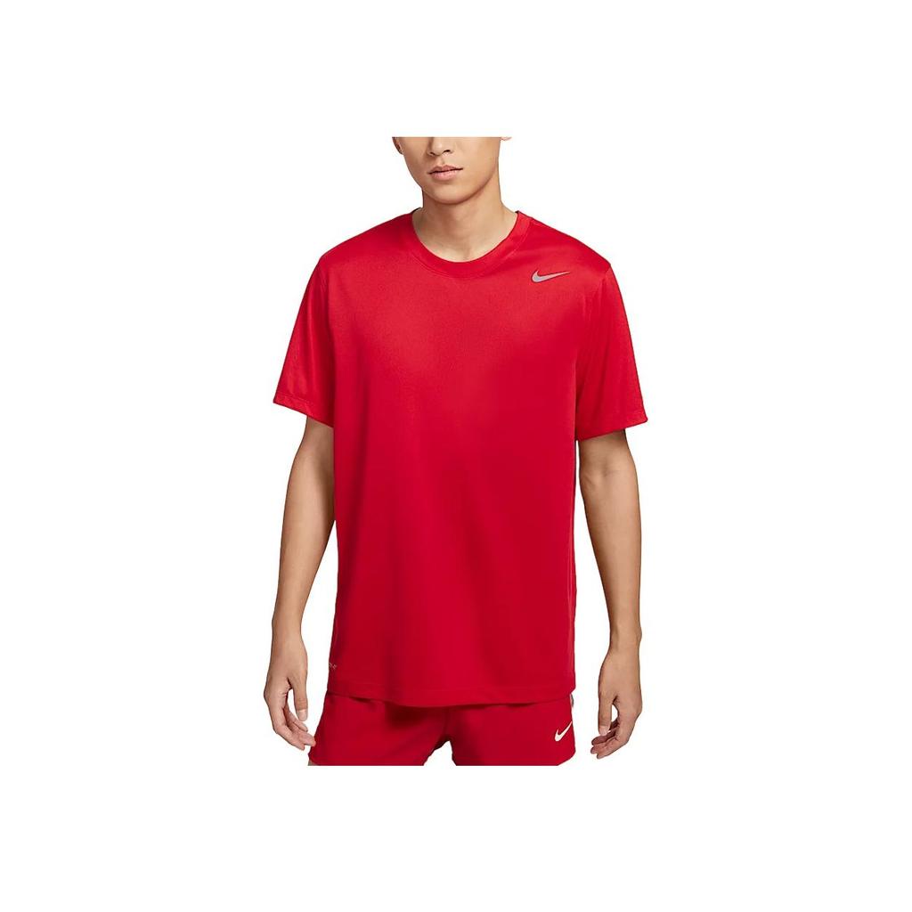 Nike Dri-Fit Team Legend Logo Crew Neck Quick-Dry Short Sleeve T-Shirt Men Tops University-Red IB8898-657
