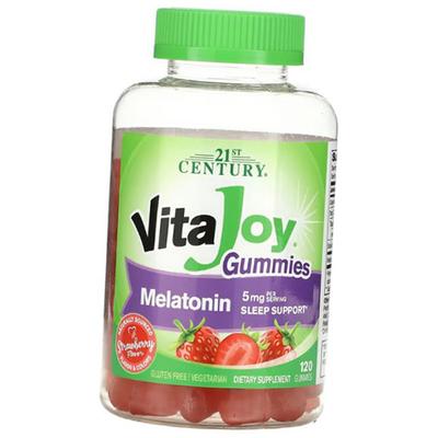 Käuflicher Melatonin, VitaJoy Melatonin Gummibärchen 5, 120 Tabletten Erdbeere (72440015)
