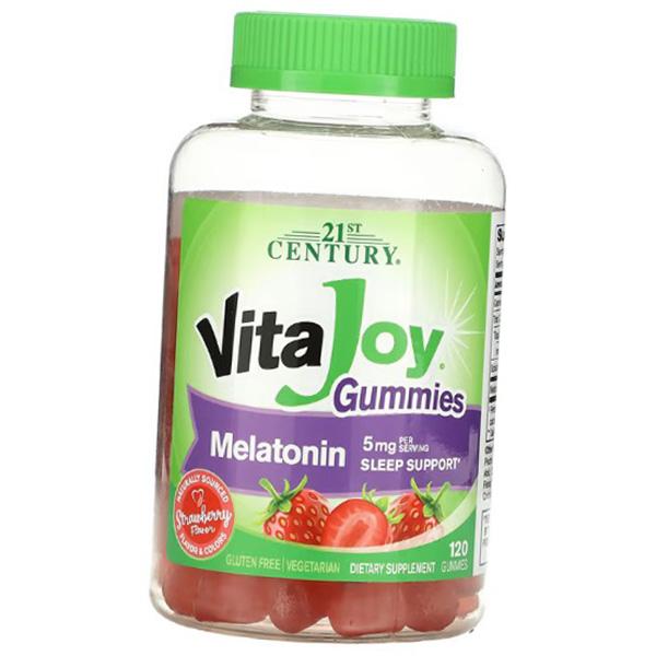 

Жувальний Мелатонін, VitaJoy Melatonin Gummies 5, 21st Century 120таб Полуниця (72440015) 120tab Strawberry