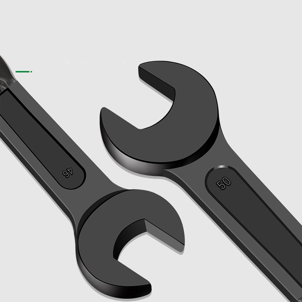 Multifunctional Open Ended Straight Handle Single End Wrench Heavy Duty Large Wrench Automotive Maintenance Hand Tool