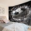Flaming Soccer Ball Tapestry Room Decoration Wall Hanging for Living Room Bedroom, dormitory, Birthday and Christmas gifts
