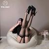 Sex Underwear Sexy Pure Lace Suspender Integrated Stockings Net Socks Lace Sex Stockings