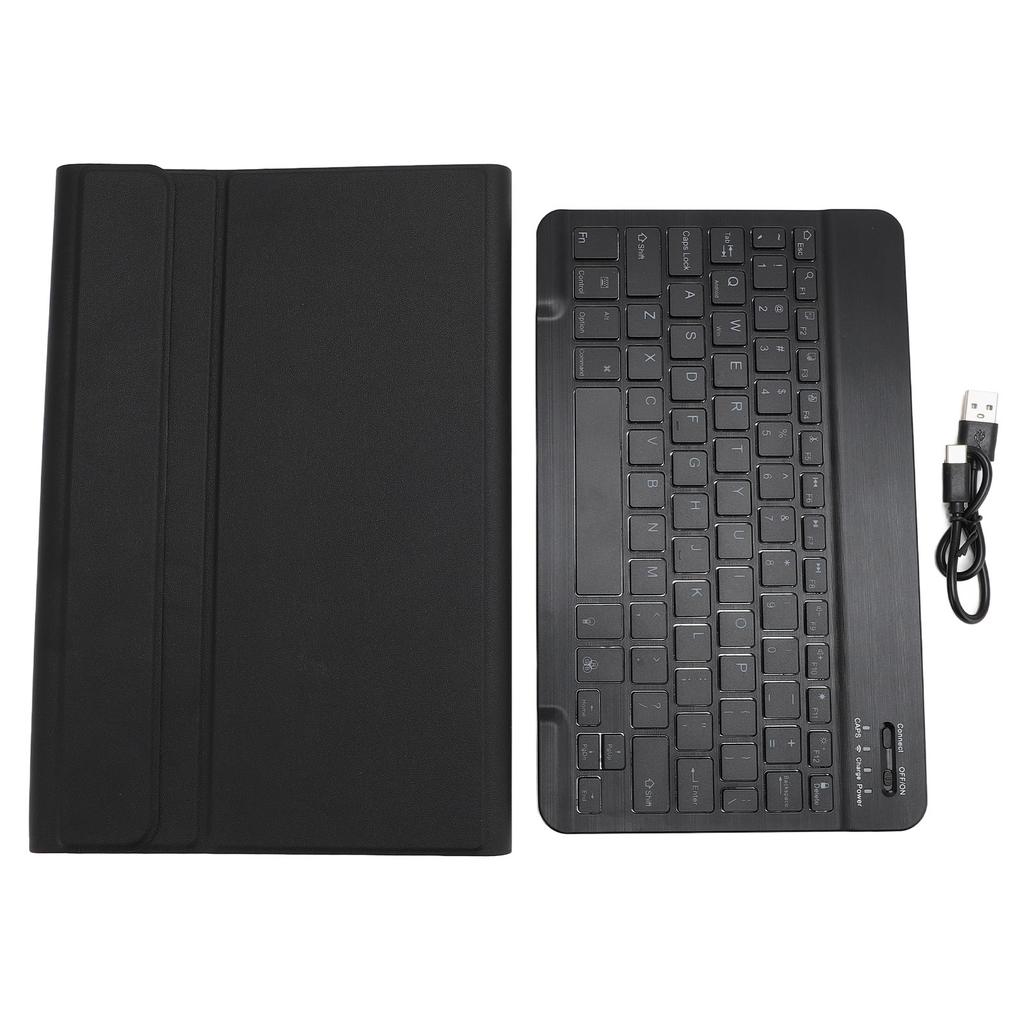 Tablet Case Magnetic Detachable Bluetooth Keyboard PU Leather Tablet Cover for Tab P11 P11Plus 11 Inch Black
