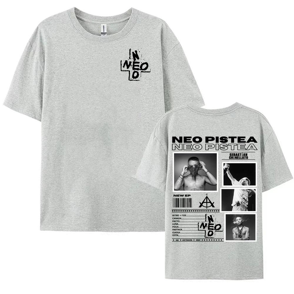 Rapper Neo Pistea Album 2025 Tour Merch T Shirt Men Women High Street Gothic Hip Hop T Shirts Casual Summer Pop Art Tshirt Tops