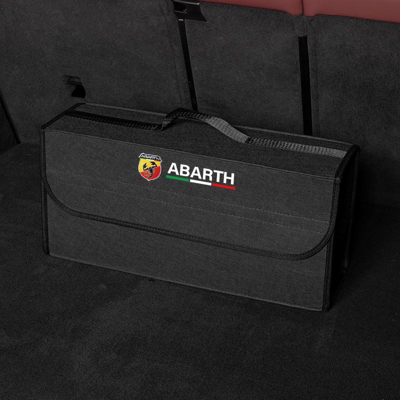 Car Trunk Storage Bag Organizer Sundries Stowing Tidying Box For Abarth Fiat 500 Tipo FR Panda Argo Freemont Viaggio Bravo Punto