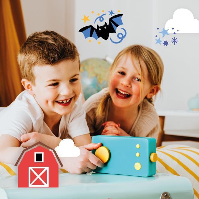 Console educative - lunii - bienvenue chez les monstres - livre audio interactif - 12 histoires - dès 3 ans