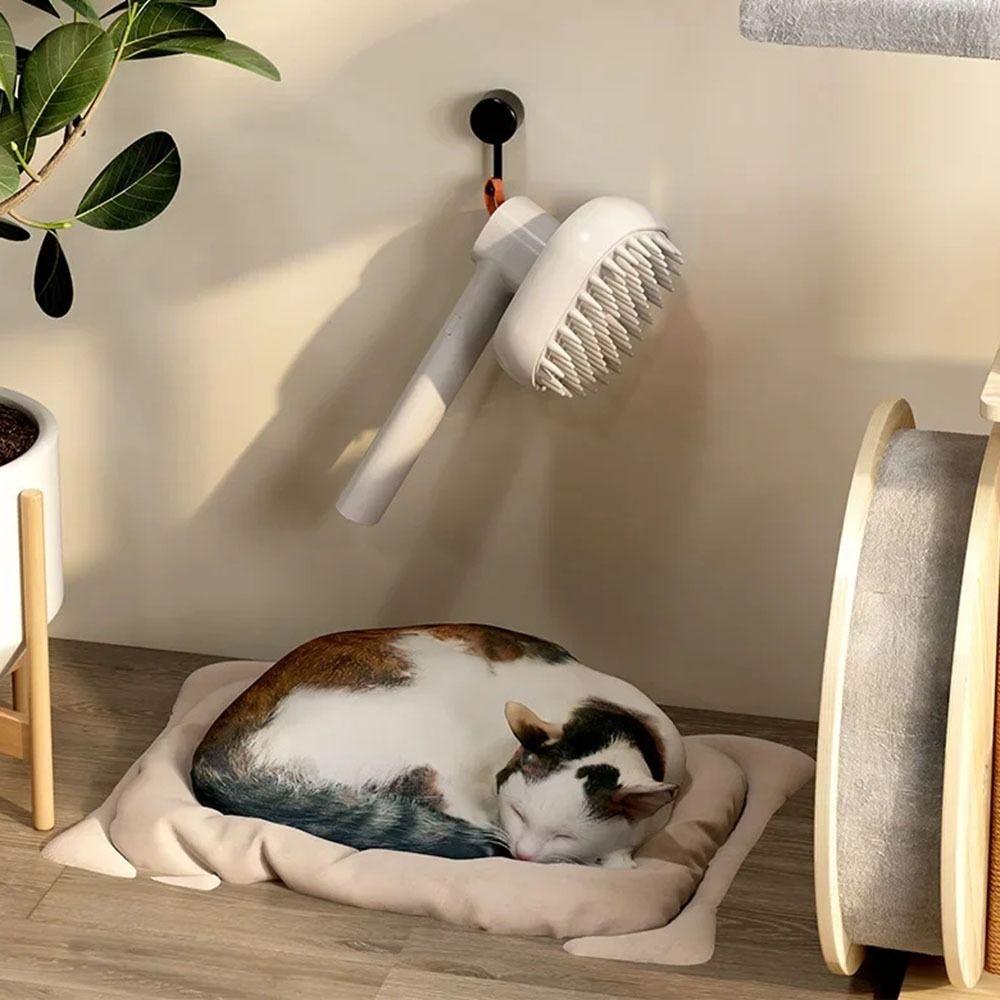 Anti-Floating Hair Pet Spray Hair Massage Brush Soft Teeth Cat Steamy Shedding Brush  Spa Treatment