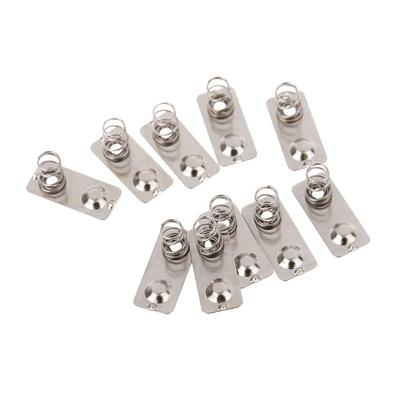 10ks/ 21X9mm náhradní kovové baterie Pružinová kontaktní deska Stříbrná štěrbina