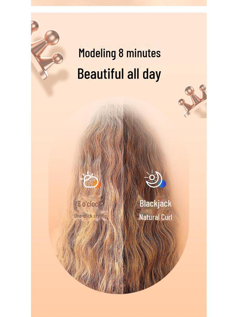 Cute Queen Egg Roll Curling Stick: Stylish, Convenient Hair Tool for Luxurious Curls.