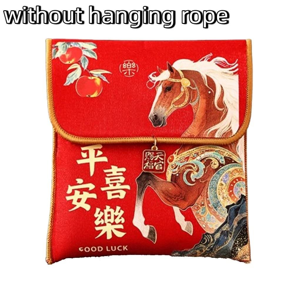 Stoff Glücksgeldbeutel 2026 Pferdejahr Rote Umschläge Geschenktüte Rote Päckchen Frühlingsfest