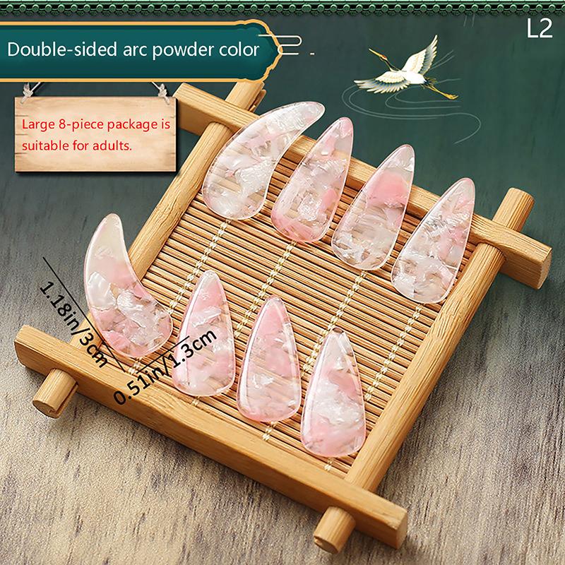 8Pcs Guzheng Finger Picks Musical Instrument Thumb Pick Set Guzheng Nail Covers Picks String Instrument Accessories