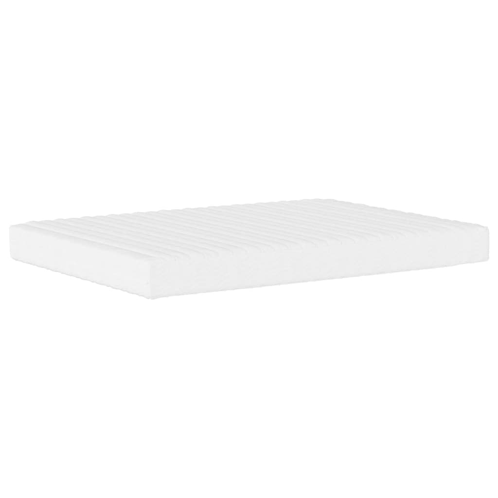 Vidaxl Materac Piankowy, Biały, 140X200 Cm, Twardość H2/H3