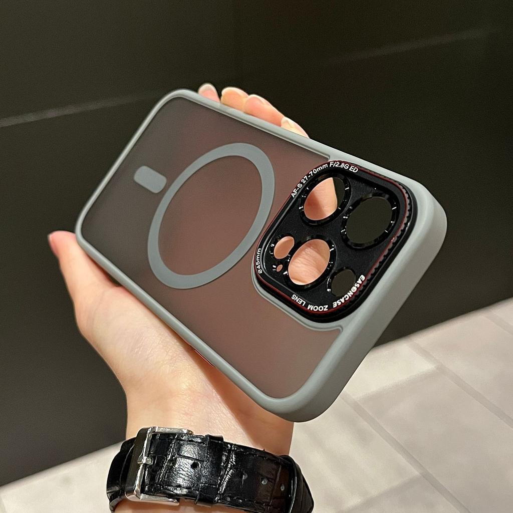 Applicable To Apple 16promax Metal Lens Ring Mobile Phone Case IPhone 14Pro Skin Scrub Protective Case 13