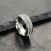 Exquisite The Titanium Steel Womens Ring Is Stylish And Simple Fading Without