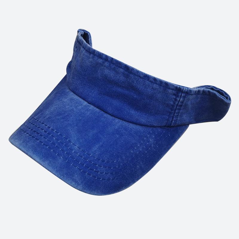 Unisex Korean Style Outdoor Washed Denim Baseball Cap with Sunshade