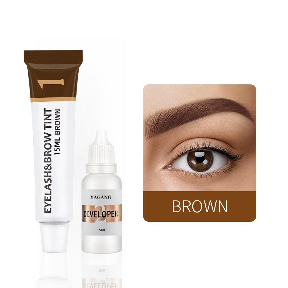 3-color Eyebrow Tinting Kit Available In Black, Brown, and Coffee. Waterproof, Quick-drying, and Long-lasting Makeup Eyebrow Tint