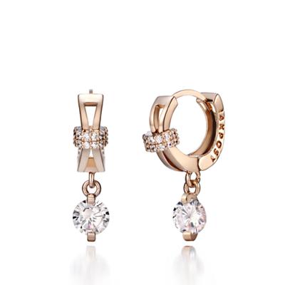 CRANNE 14K Women's One-Touch Earrings (Gold Pin) C24EGP158
