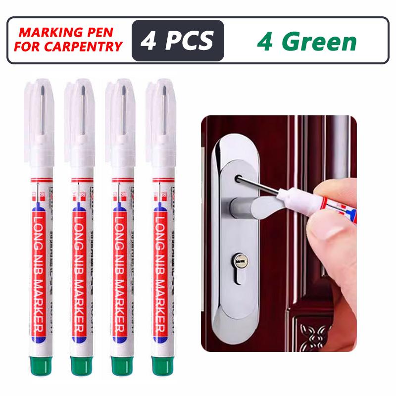 20mm Deep Hole Long Nib Head Markers For Metal Perforating Pen Waterproof Bathroom Woodworking Decoration Multi-Purpose