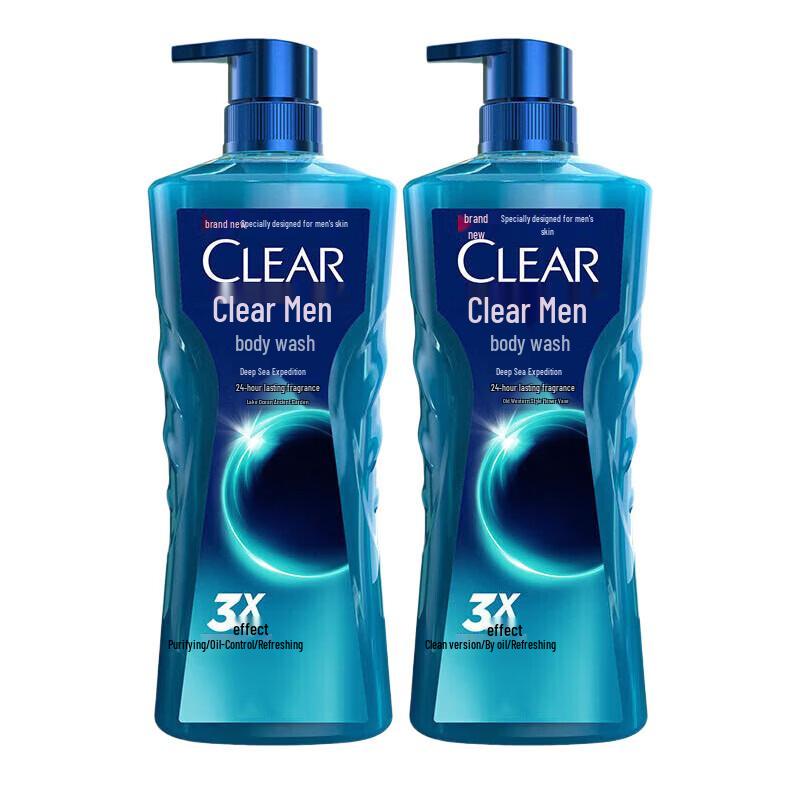 Clear Men Deep Sea Adventure Shower Gel 2-Pack