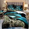 3D Digital Printing Bedding Three-Piece Set Animal Cobra Sheet Duvet Cover