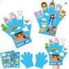 Children Hand Puppets Set Montessori Parish Toy DIY Animal Finger Puppets Storytelling Kindergarten Baby Interaction Social Tool