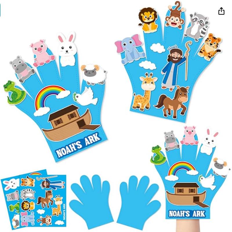 Children Hand Puppets Set Montessori Parish Toy DIY Animal Finger Puppets Storytelling Kindergarten Baby Interaction Social Tool
