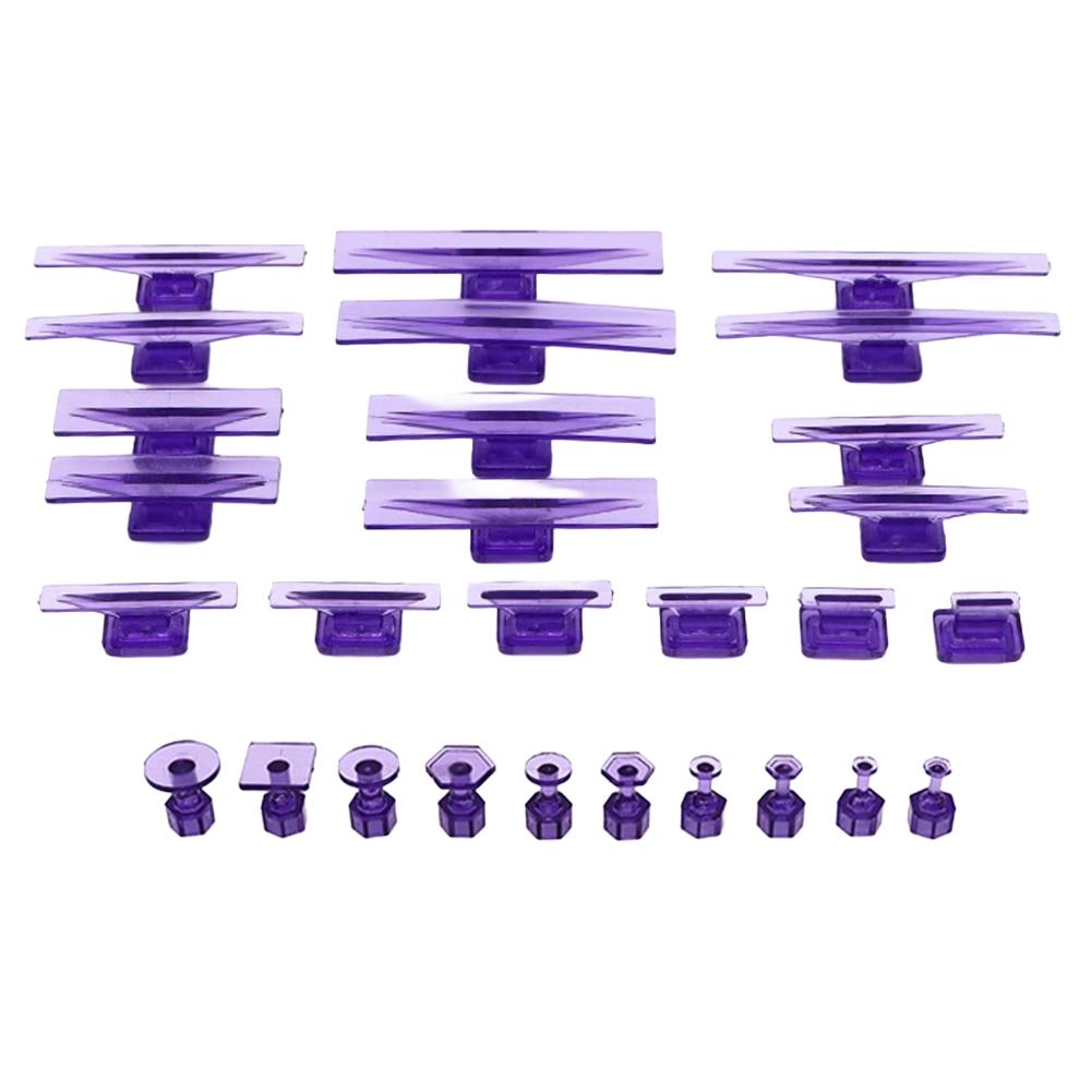 

28Pcs Glue Tabs Dent Lifter Tools Dent Puller Removal Tool For Auto Paintless Dent Repair Glue Tabs For Car Body синій