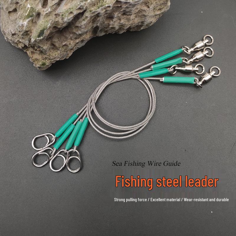 Líder de Pesca Resistente al Desgaste de Acero Inoxidable: Línea a Prueba de Picaduras de Peces Grandes, Suave y Amigable con la Mano