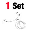 1Set Sea Fishing Hook Rigs with Double High Strength Hooks and Bkk Treble Hooks Saltwater Freshwater Fishing String Hooks