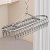 20/30 Clips Socks Drying Rack Windproof Stainless Steel Sock Laundry Airer Rust-proof Underwear Socks Holder for Home