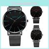Stylish Geneva Couple Quartz Watch For Men And Women Business Casual Design Waterproof Decorative 10m Water Resistance