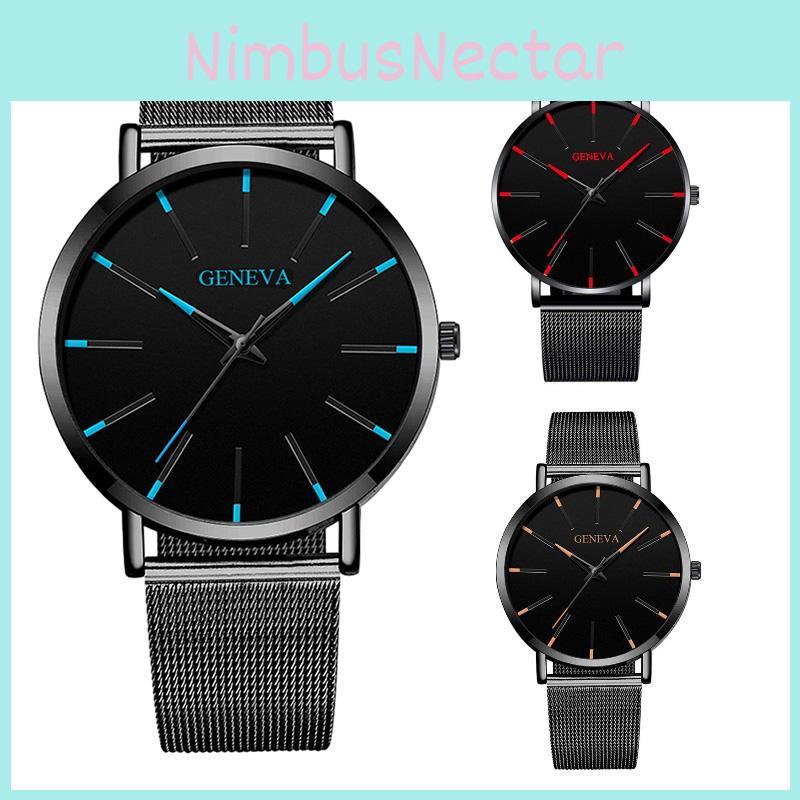 Stylish Geneva Couple Quartz Watch For Men And Women Business Casual Design Waterproof Decorative 10m Water Resistance