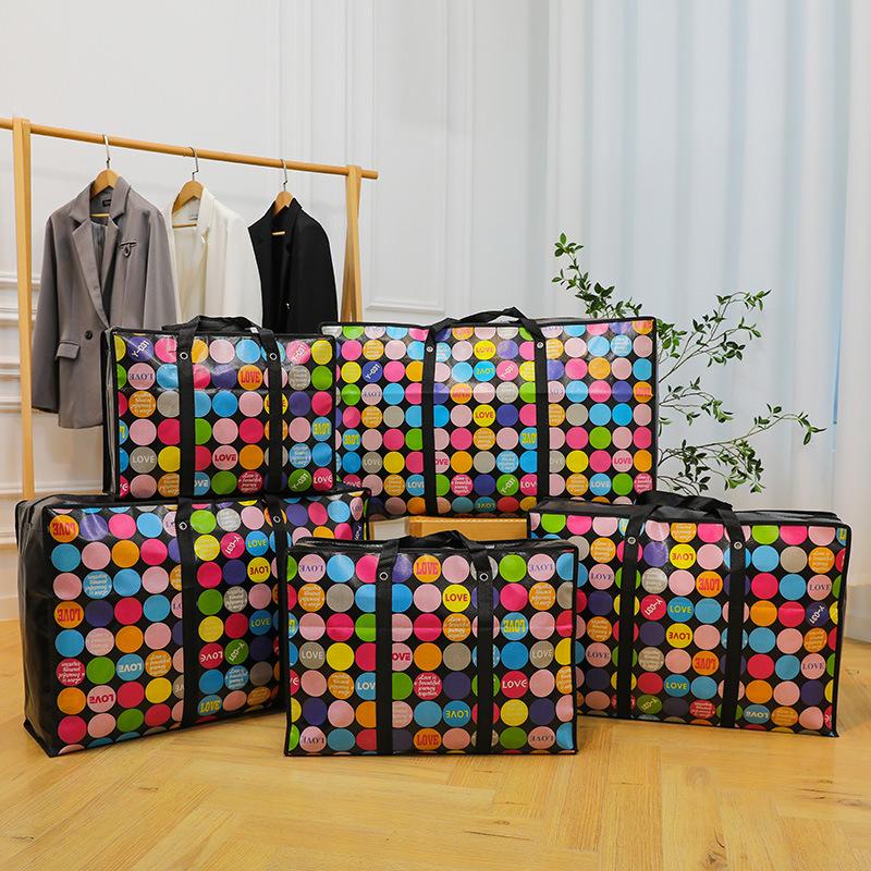 

Waterproof Extra Large Moving Bag, Non-woven Storage Tote for Students(Random Color) 50*35*20