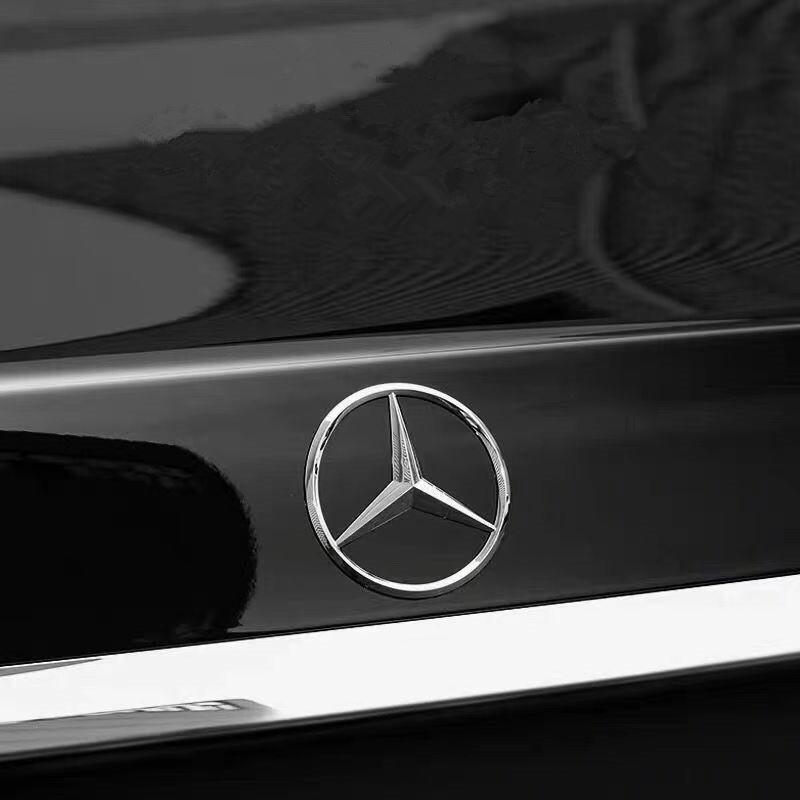 Adesivo Emblema Distintivo per Bagagliaio Posteriore Auto 9cm Per Mercedes-Benz W205 W211 N2PP GLC Decalcomanie Emblema Posteriore Auto Modanature Interne HBT-BENC WT3