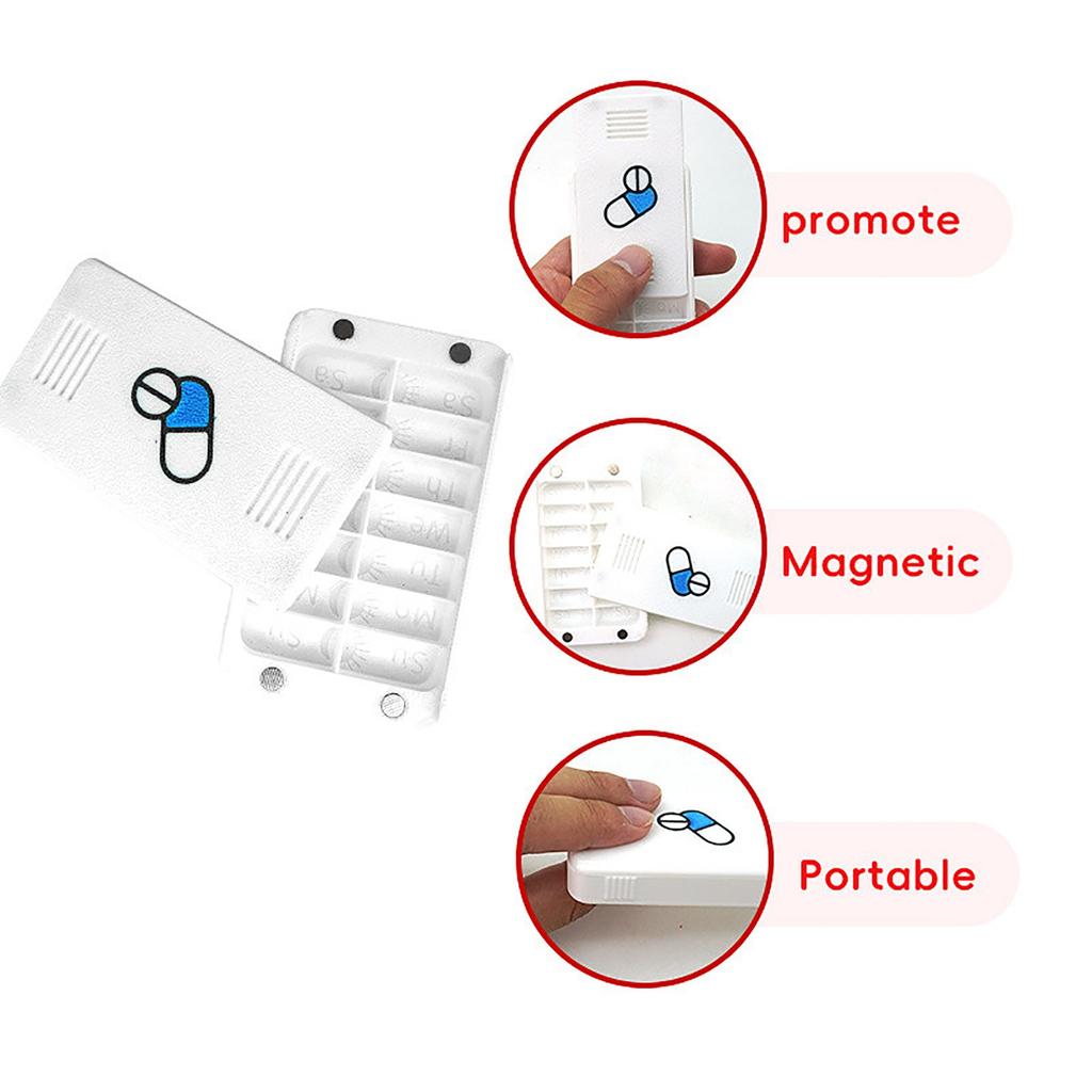 Portable Travel Organizer Box With Compartments And Secure Seal