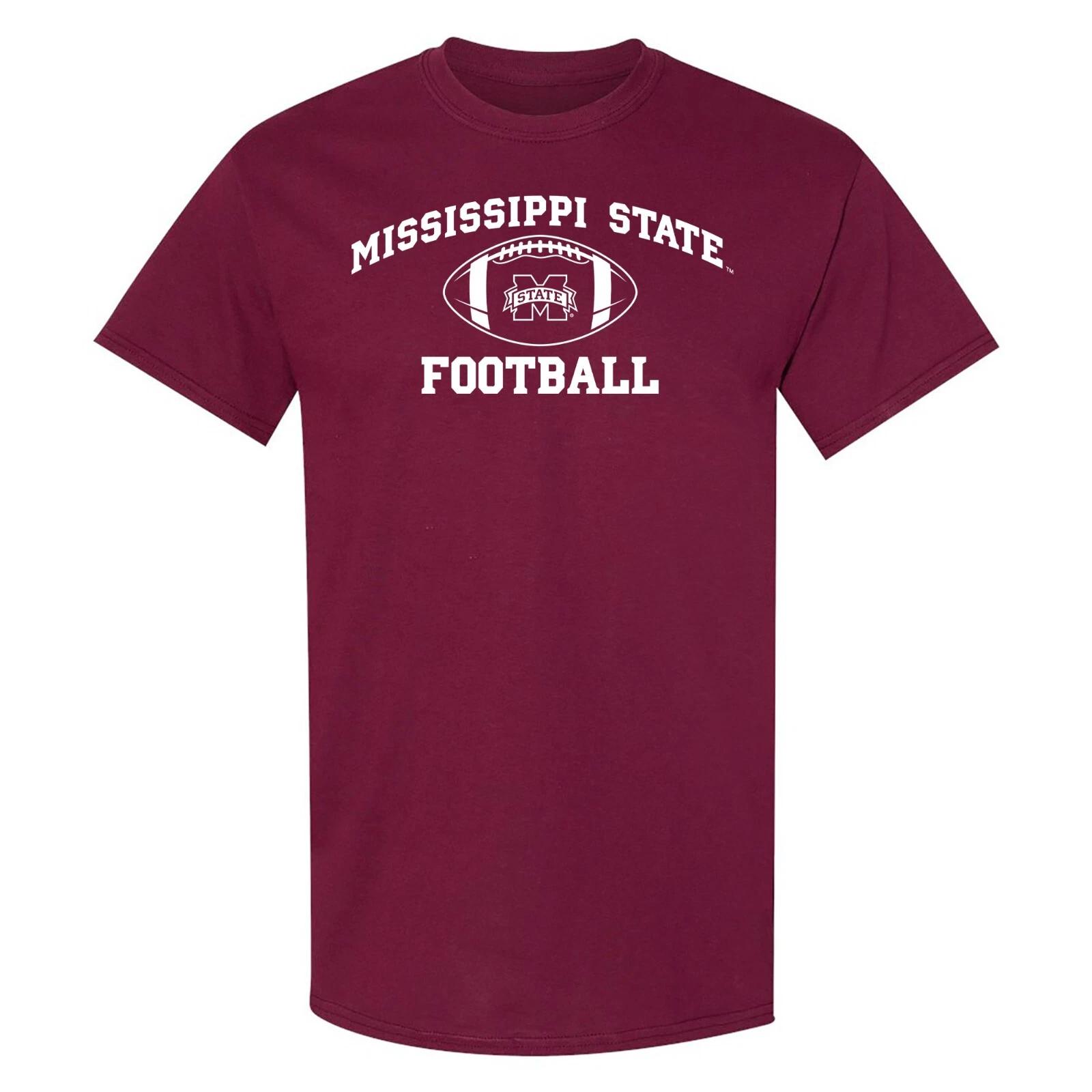 Mississippi State Bulldogs Classic Football Arch T Shirt - Maroon S