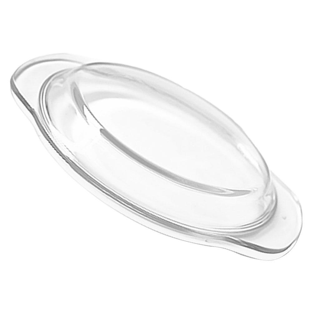 Microwave Plate Cover Glass Splatter Guard Reusable 17.8cm Food-Safe Transparent Lid for Microwaves Ovens Even Heat Distribution