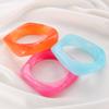 New Translucent Ins Retro Bracelet Personality Exaggerated Resin Irregular Polygon Bracelet Jewelry