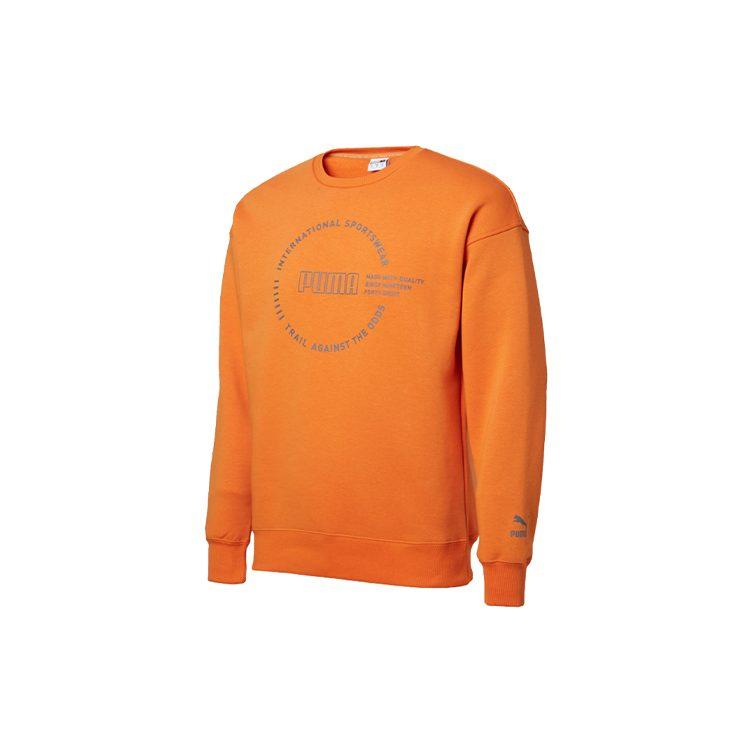 Puma Sweatshirts Men's Orange Crew Neck Moderate Regular 597200-17