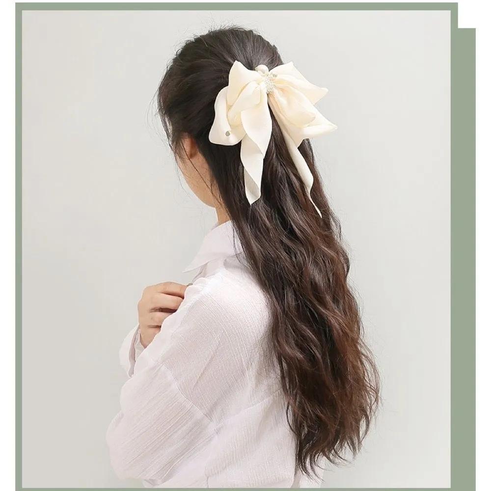 Automatic butterfly decoration women s princess point pearl hairpin