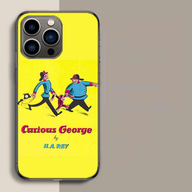 

Curious G-Georgeser-m-Monkeis Phone Case For Iphone 17 Air 15 Pro 14 Plus 16 Pro Max 17E 16E 12 13 Mini 11 Cover Cute Fundas iPhone 15 Pro