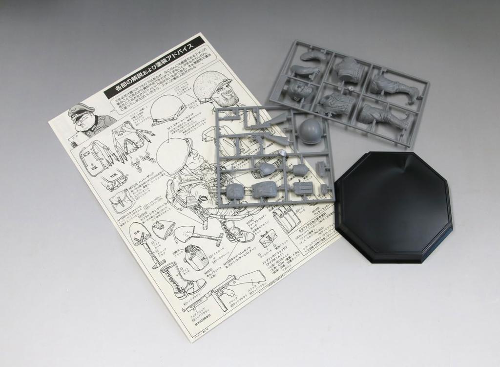 FineMolds World Fighter Collection WWII US Army Infantry Sergeant Rogers Thompson M1A1 Plastic Model Unpainted Assembly Kit FT02 1/12? &