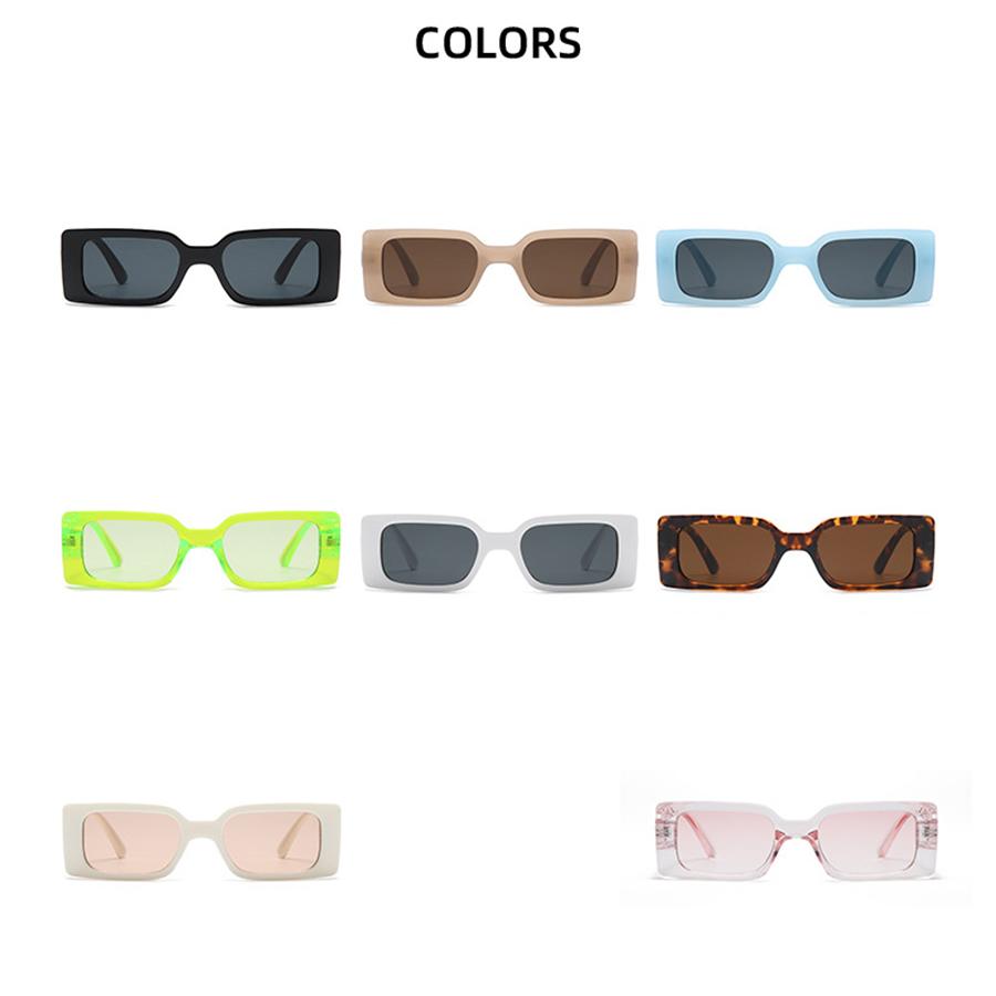 Модные солнцезащитные очки Квадратные солнцезащитные очки Неполяризованные модный — фото 10